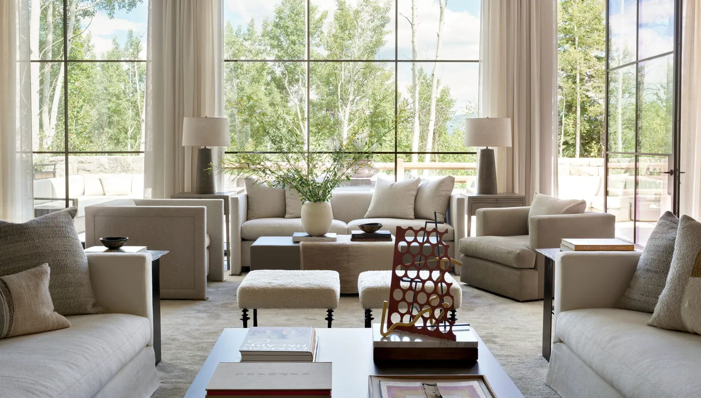 Suzanne Kasler Opts For Neutrals In A Refined Colorado Abode | LUXE Interiors + Design