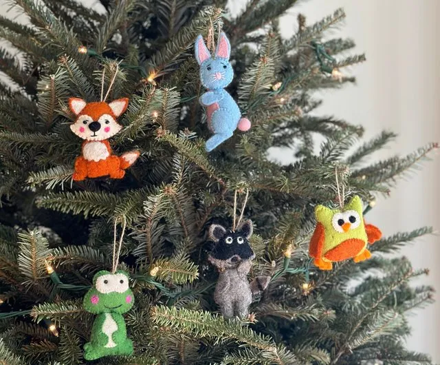 Taiwan Christmas tree ornaments 5 sets forest animal Christmas ornaments  Christmas decoration Christmas decoration Ganapati Crafts Co. - Pinkoi