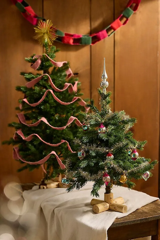 Terrain Artificial Wooden Base Miniature Fir Tree | Anthropologie