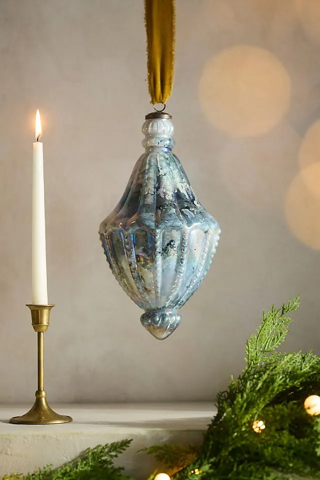 Terrain Iridescent Glass Giant Finial Ornament | AnthroHome