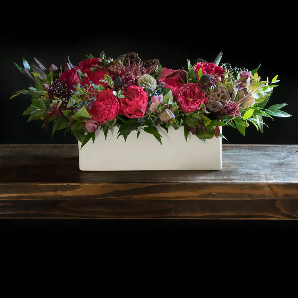 Tess Floral Gift Box | Flowers + Organic Wine - Jardin Floral Design
