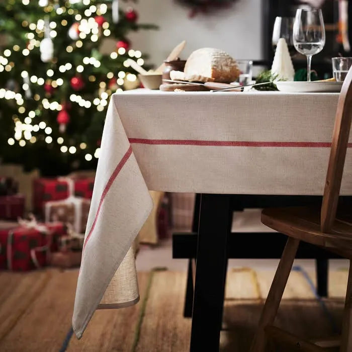 The $30 'Vinterfint' Tablecloth From IKEA Brings Holiday Charm - Dengarden