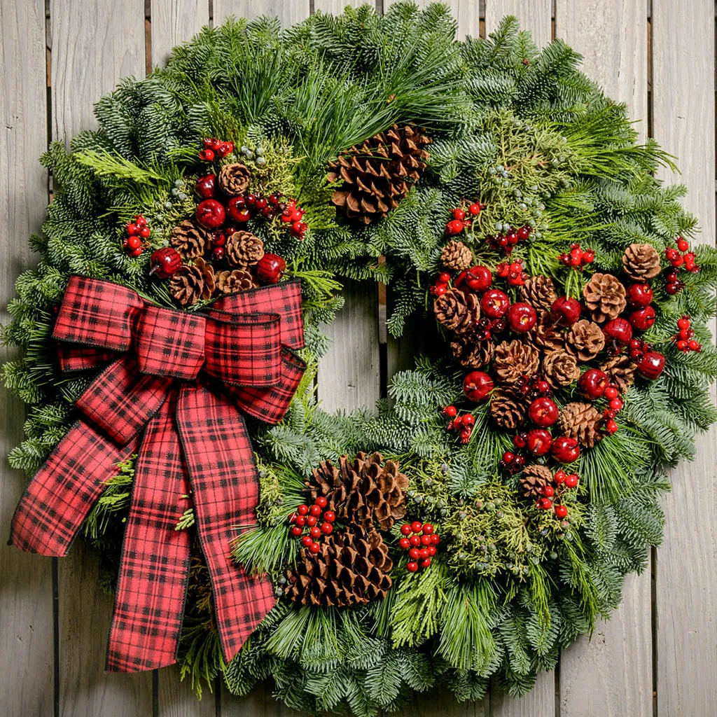The Charm of a Farmhouse Christmas Wreath – Lynch Creek Farm