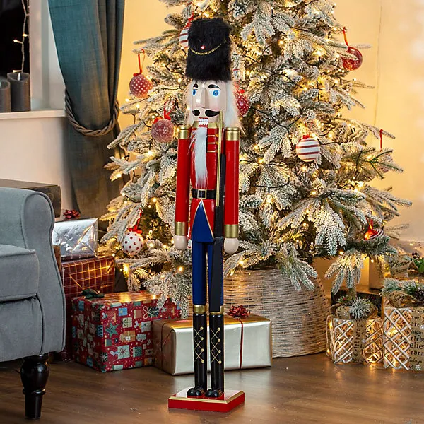 The Christmas Workshop 71059 106cm Tall Wooden Nutcracker Soldier