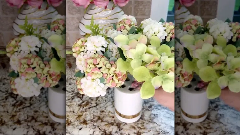 The Dollar Tree Bathroom Item That Doubles As The Perfect Centerpiece Vase