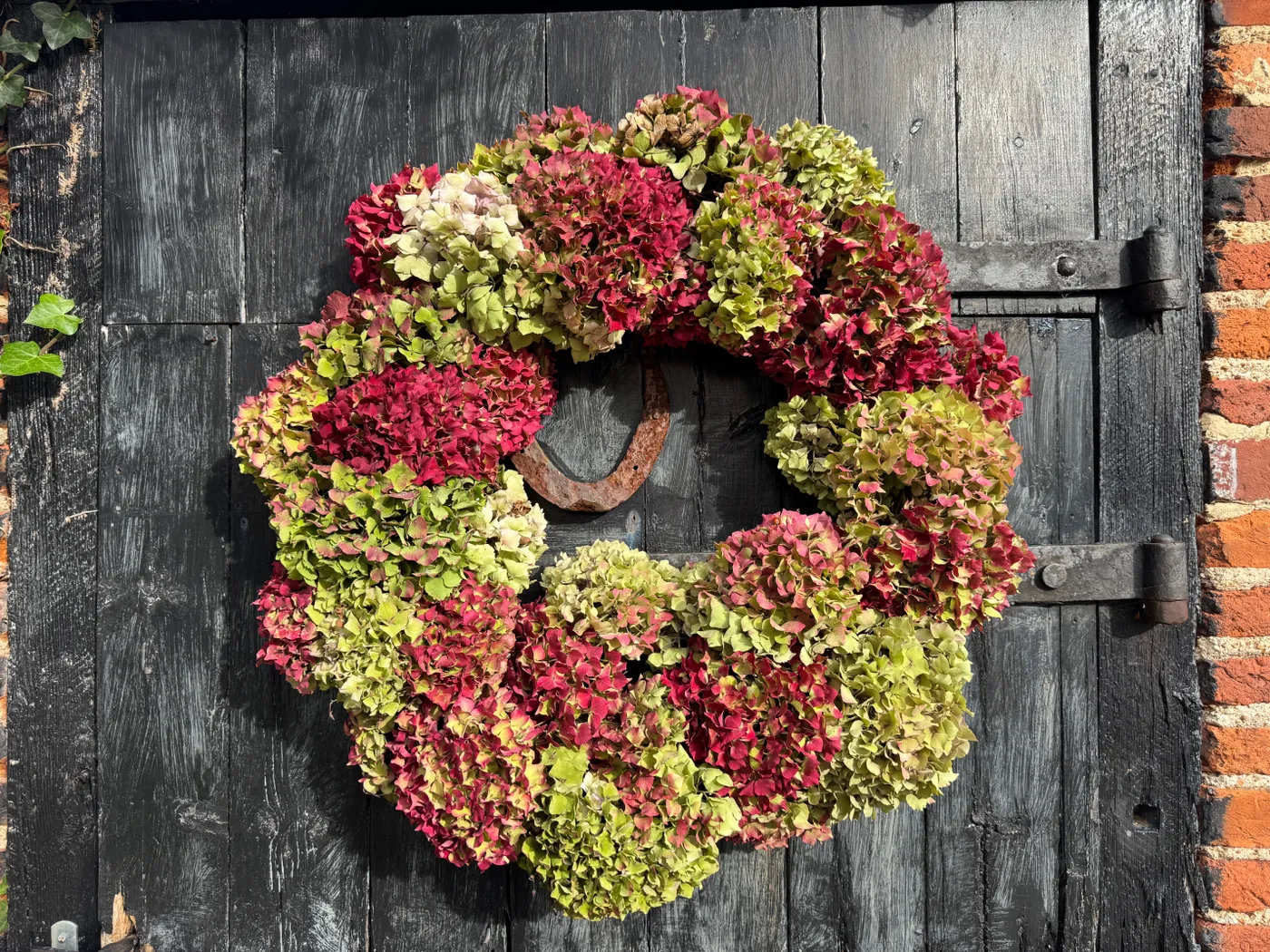 The Easiest Hydrangea Wreath You'll Ever Make - by JP Clark