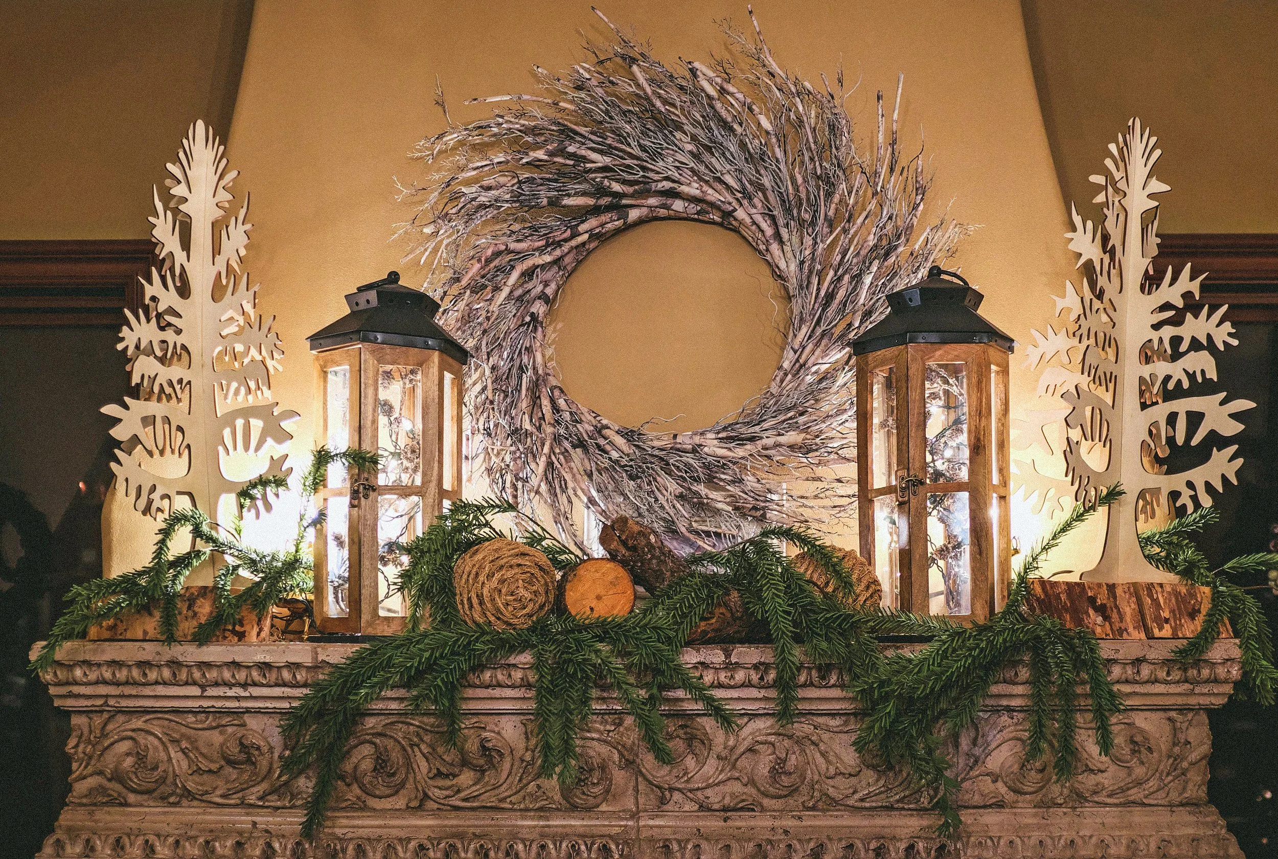 The Holiday Mantel — INVITING Home Staging+Styling