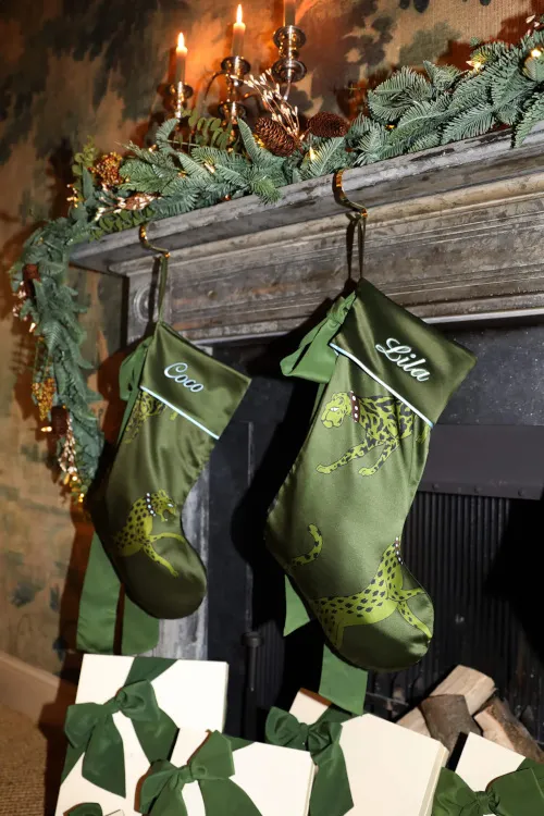 The Most Luxurious Christmas Stockings To Hang On The Mantel