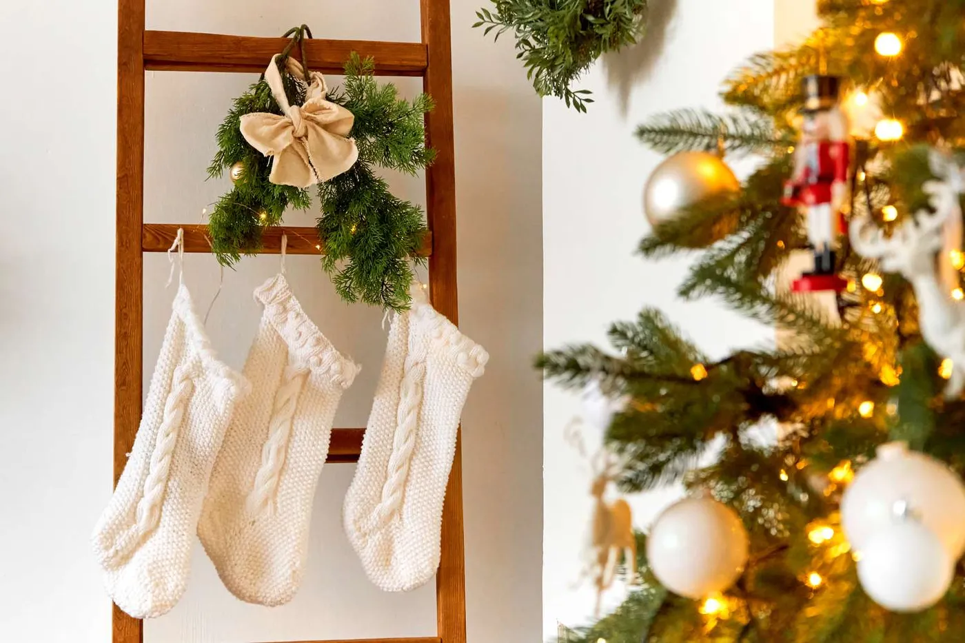 To Hang Stockings Without Blanket Ladder Stocking Holder Ideas To Hang  Stockings With No Mantle