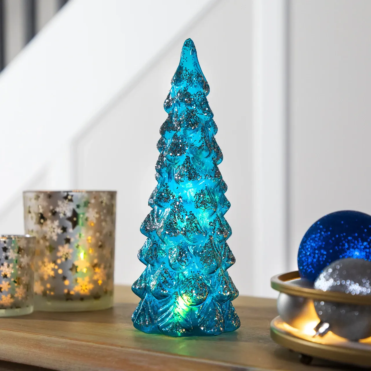 Tree Blue Mini Christmas Lights Wide Angle 5MM LED Lights 50 Blue Outdoor  LED Christmas Tree