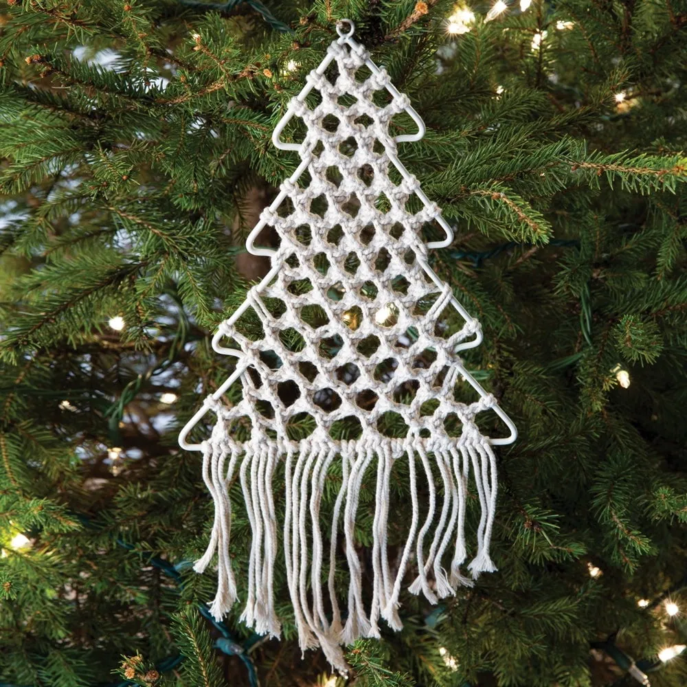 unbranded-Macrame Christmas Tree Wall Hanging - Box Barbados | Ubuy