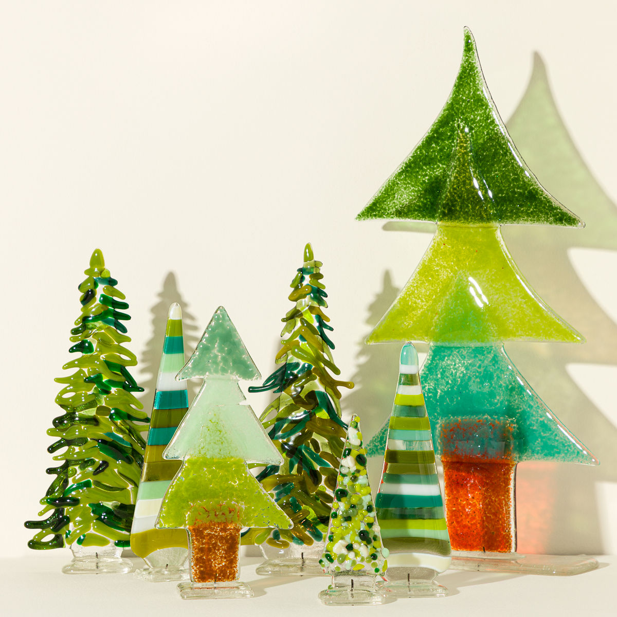 Uncommon Goods | 8 inches - Handmade Glass Christmas Tree | glass Christmas tree | 4.9-Star Rated