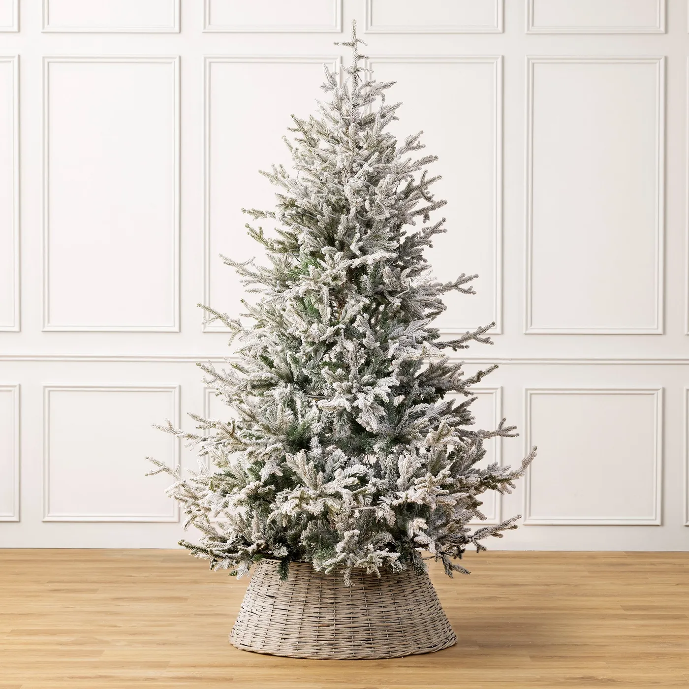 Verbier Fir Flocked Artificial Christmas Tree | 6ft–8ft | Christow