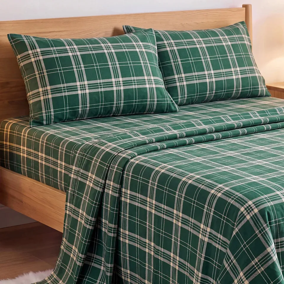 Walmart's $33 Queen Plaid Flannel Sheet Set Turns Your Bedroom Into a Cozy  Cabin Escape