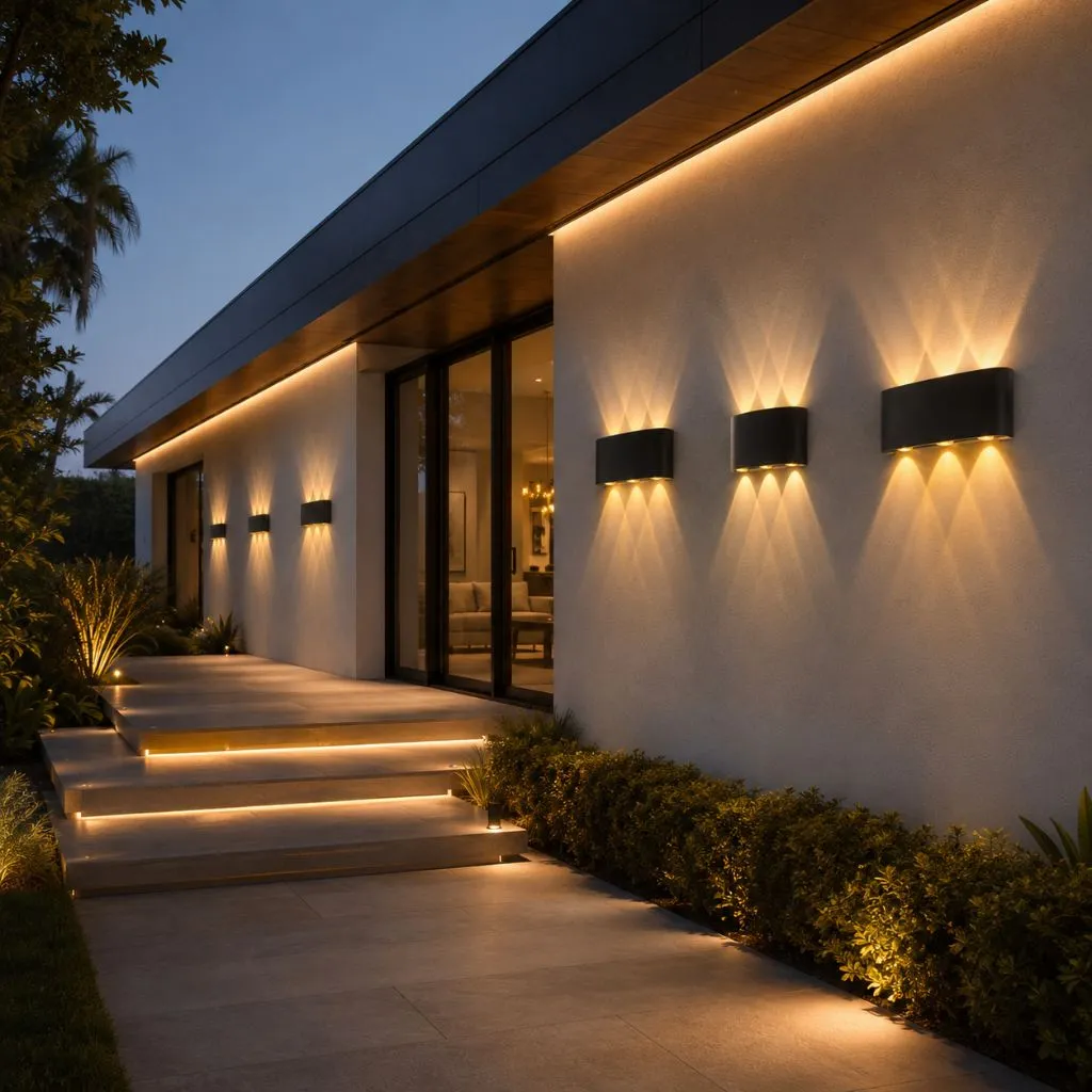 Waterproof LED Wall Light Aluminum Indoor Outdoor IP65 | Sansoti