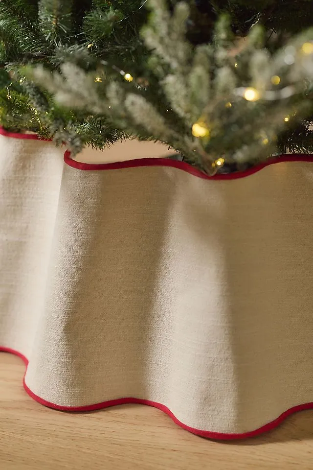 Wavy Fabric Tree Collar | AnthroHome