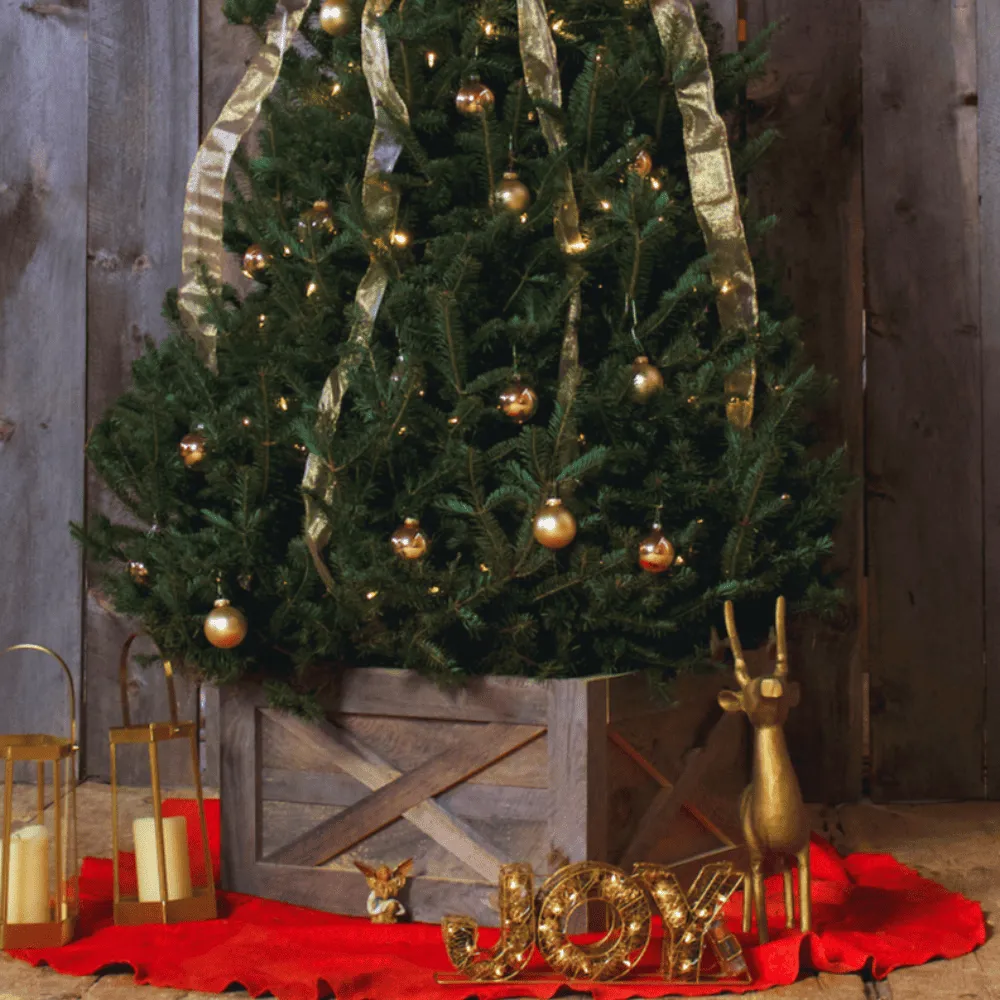 Weathered Gray Christmas Tree Collar - The Pennsylvania Sawmill Company