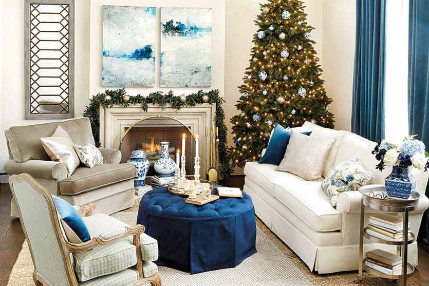 We're Into: A Blue and White Christmas - How to Decorate