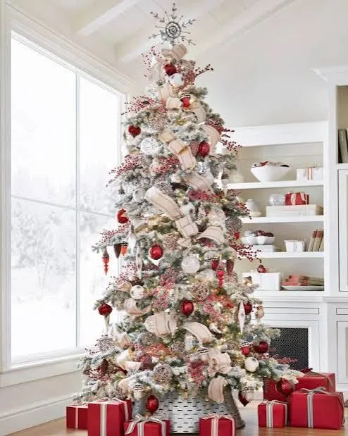 White Christmas Decorating Ideas | White Flocked Christmas Trees | HGTV