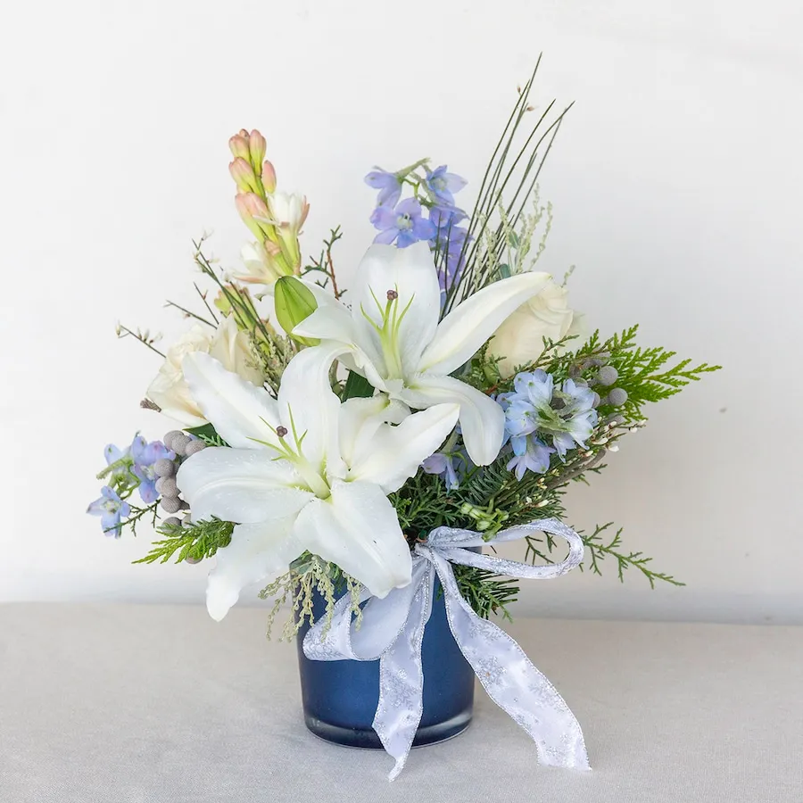 White Holiday Flowers | Winter White Flower Arrangement
