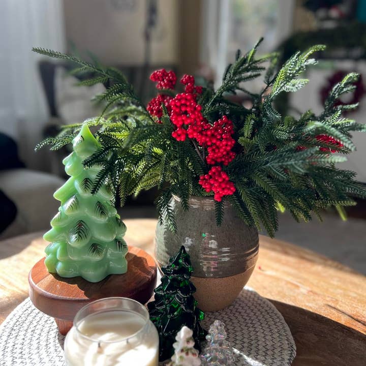 Wholesale 17''T Soft Touch Artificial Winter Pine Evergreen Branch for your  store - Faire