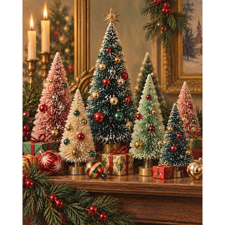 Wholesale bottle brush trees set for your store