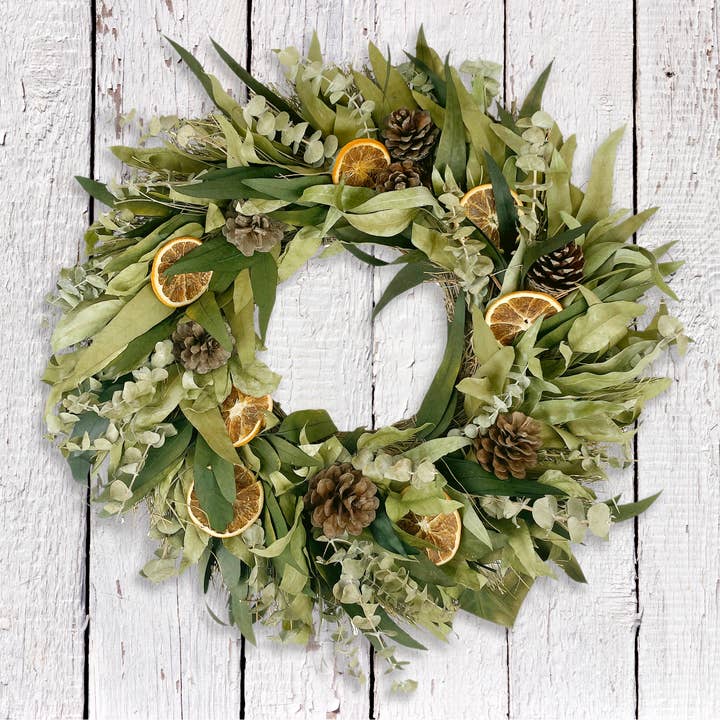 Wholesale Citrus & Eucalyptus Spice Wreath for your store - Faire