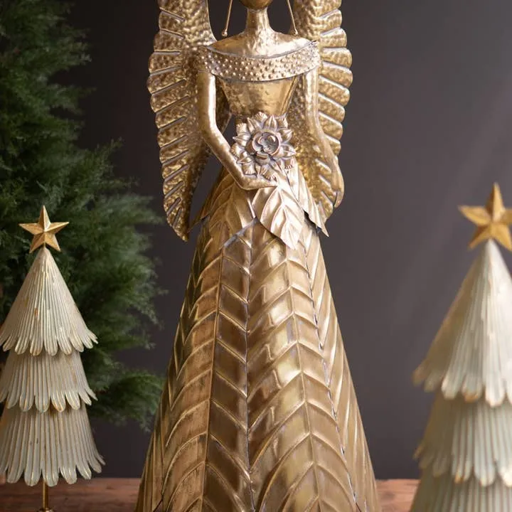 Wholesale LARGE TABLE TOP METAL CHRISTMAS ANGEL - 39'T for your store -  Faire