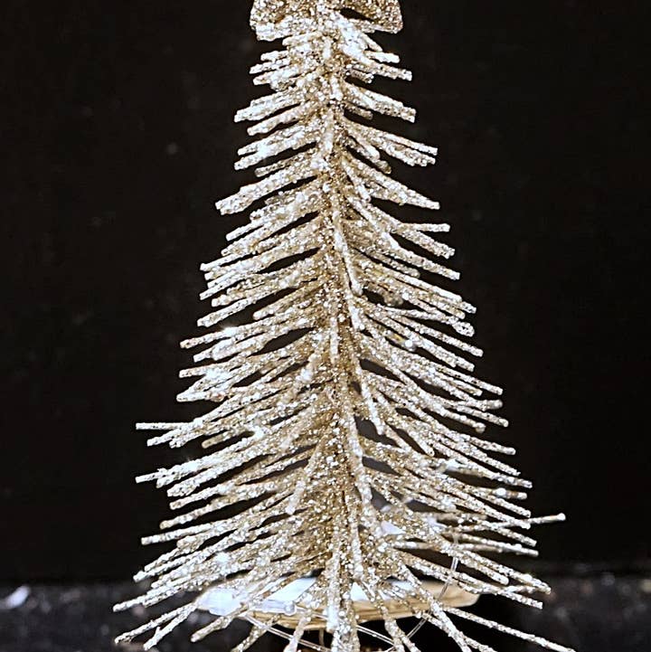 Wholesale M10385CH- 6in Glitter Mini Country Needle Pine Tree-CHM for your store - Faire