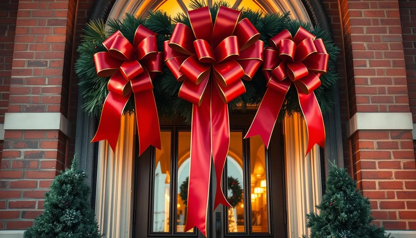 Why Giant Christmas Bows Are the New Classic for Holiday Entrances – Golden Openings