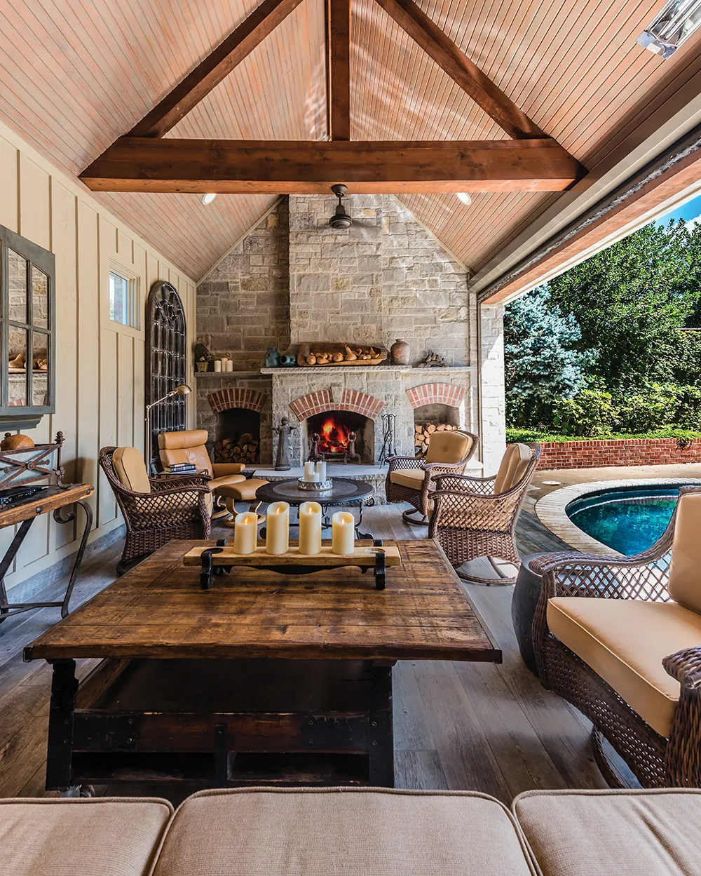 Winter Warmth With Outdoor Fireplaces - 405 Magazine