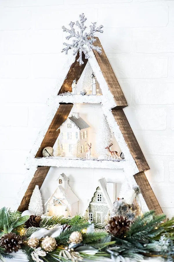 Winter Wonderland Holiday Tree Shelf