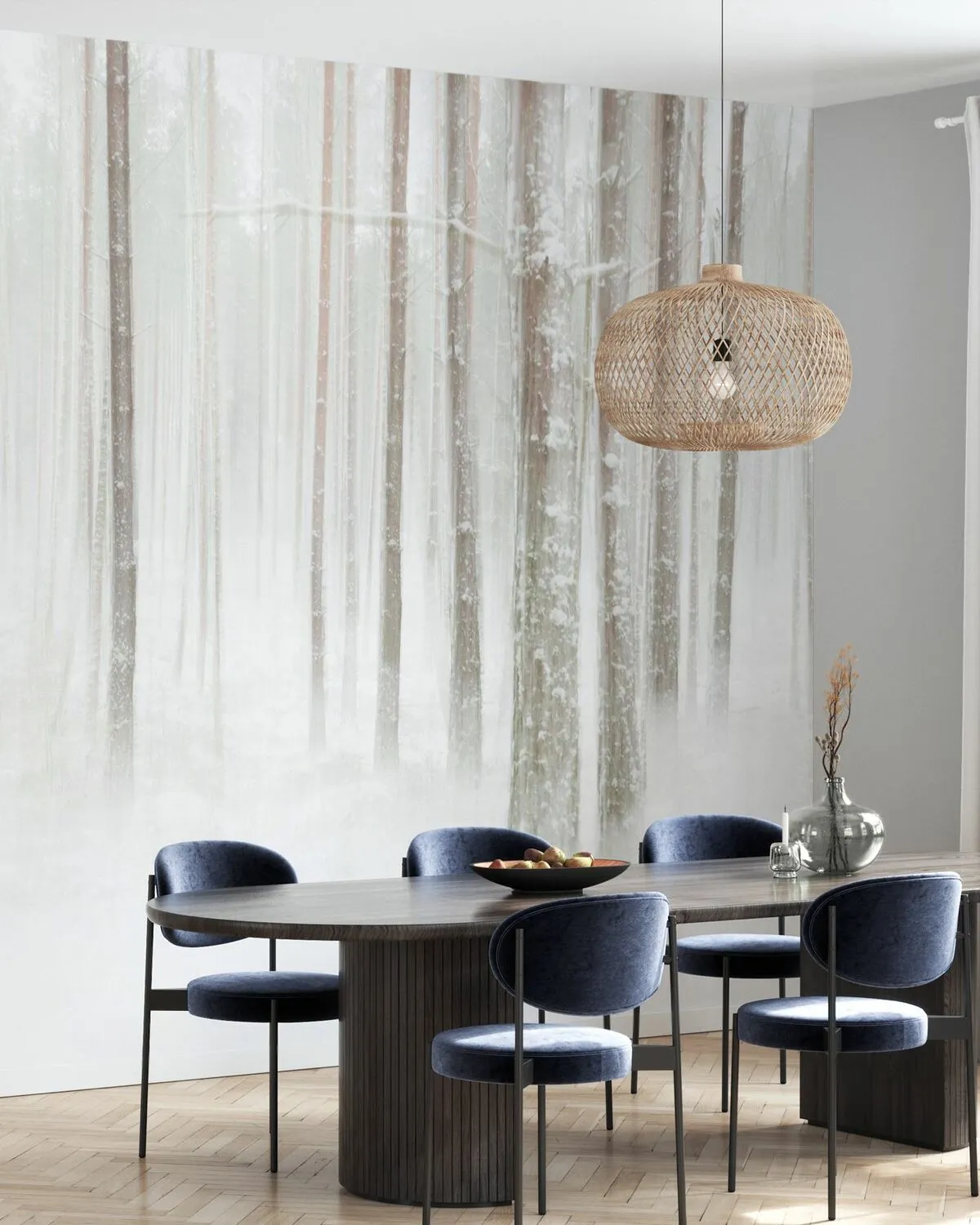 Winterforest in Sweden – wall murals online – Photowall