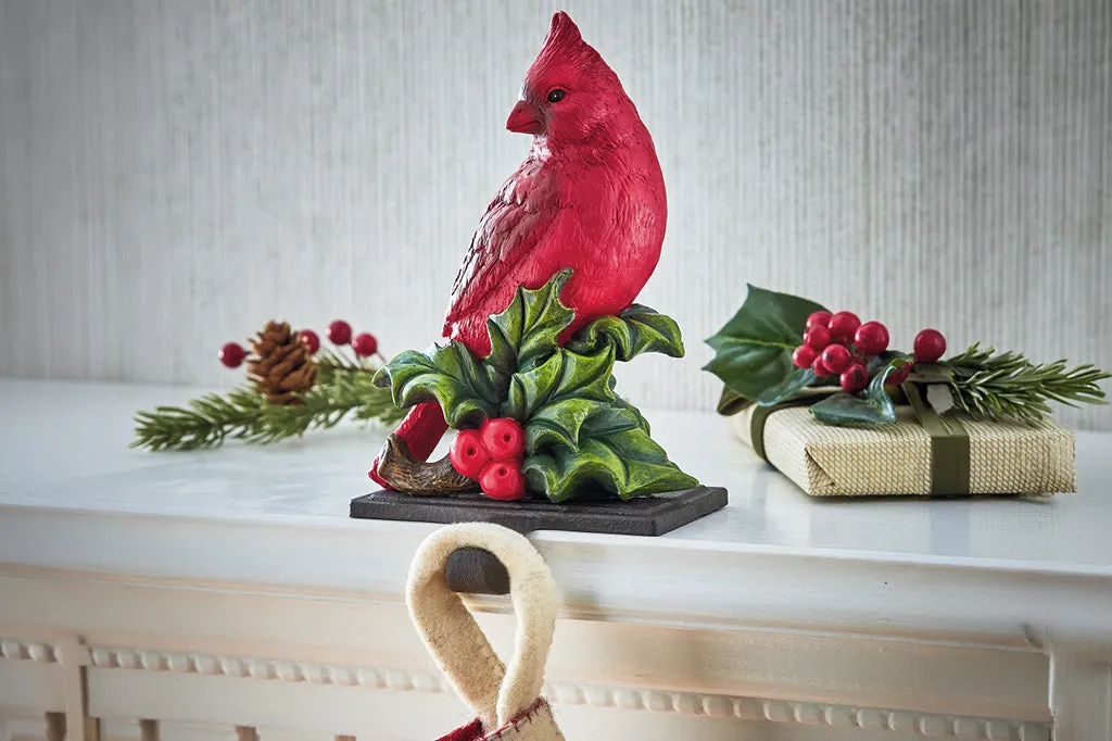 Wintertide Cardinal Stocking Holder