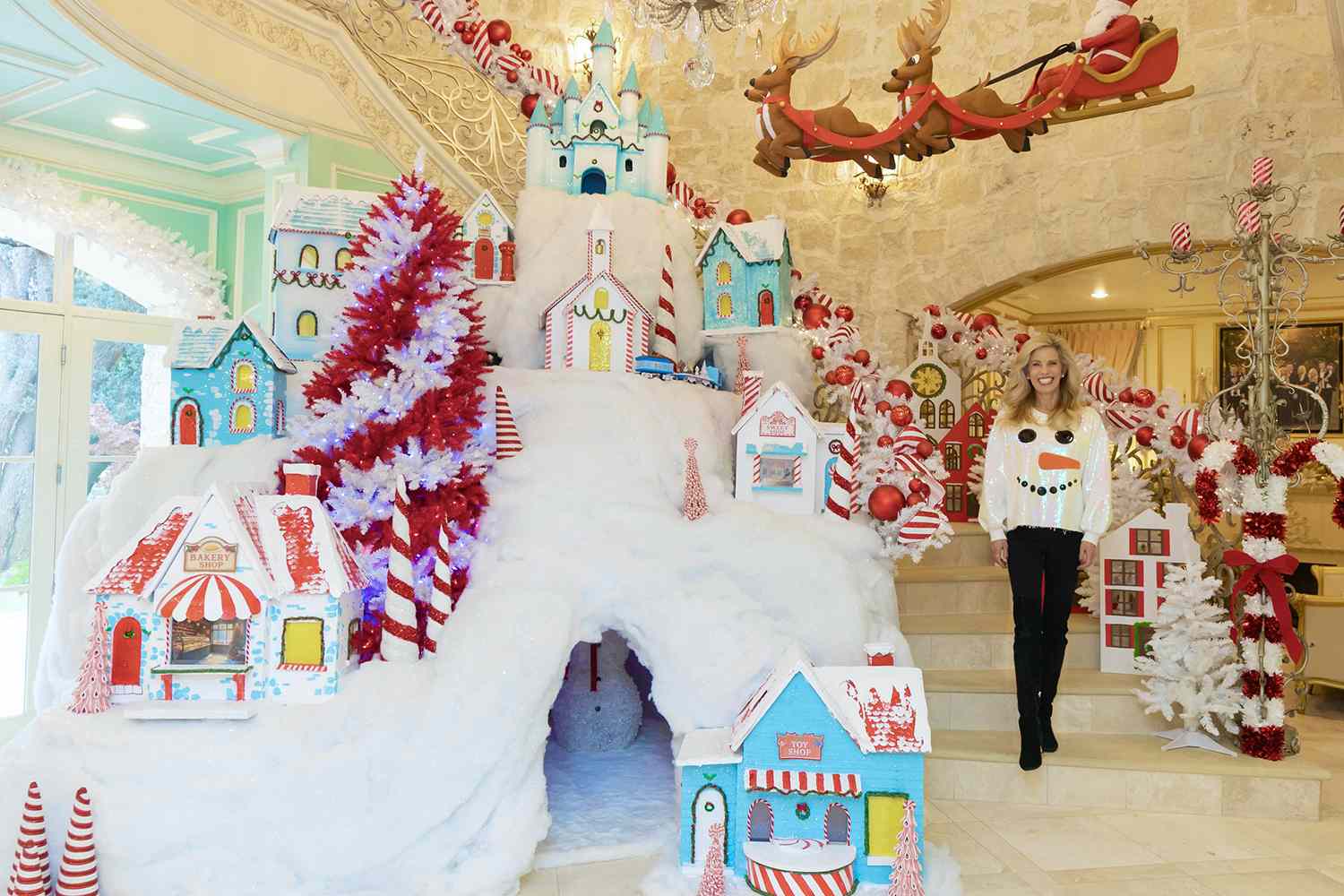 Woman's Extravagant Christmas Display Features Princess Room, Nativity  Scene Exclusive