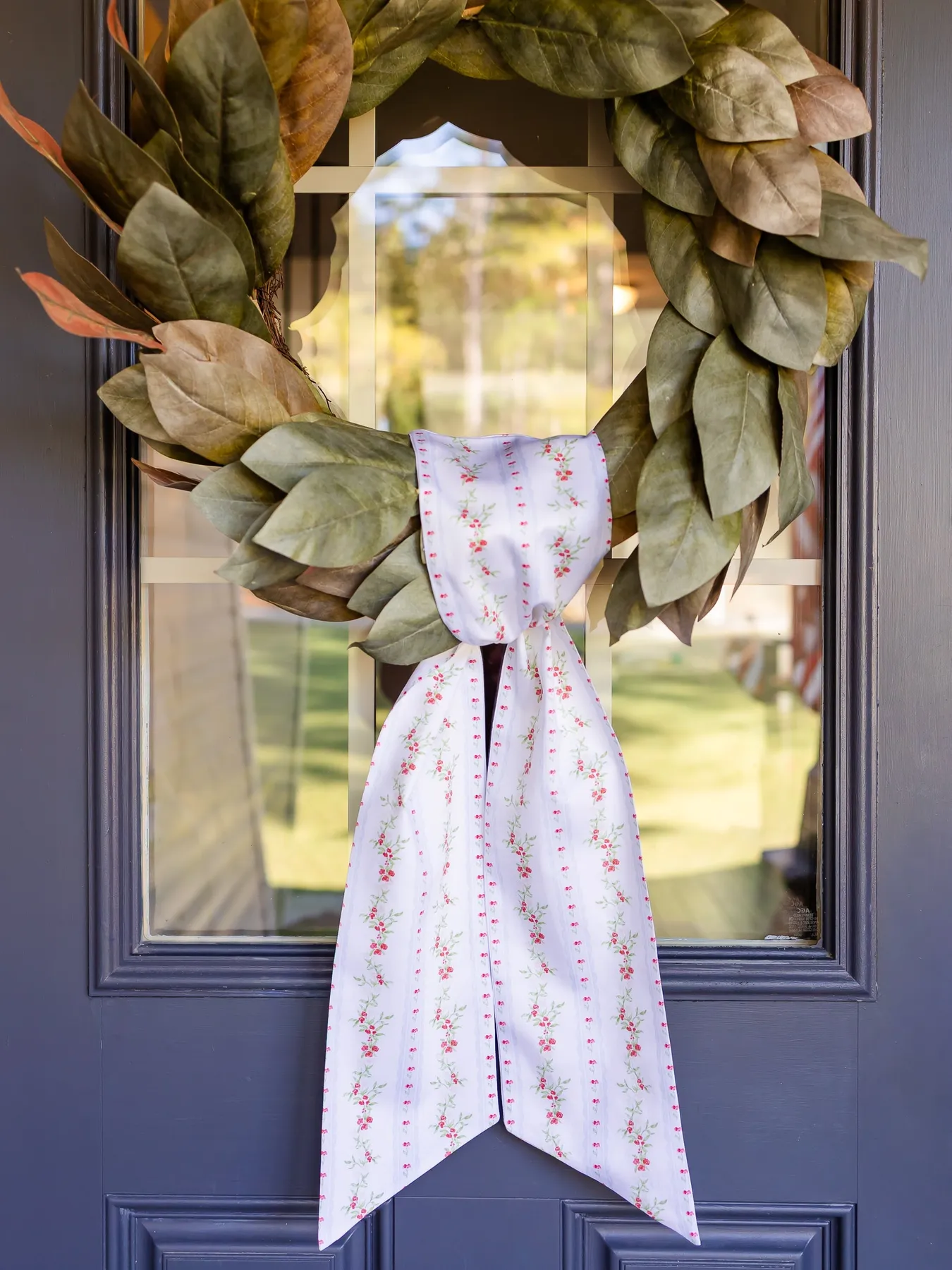 Woodland Christmas Holiday Wreath Sash – Pearly Gates Designs