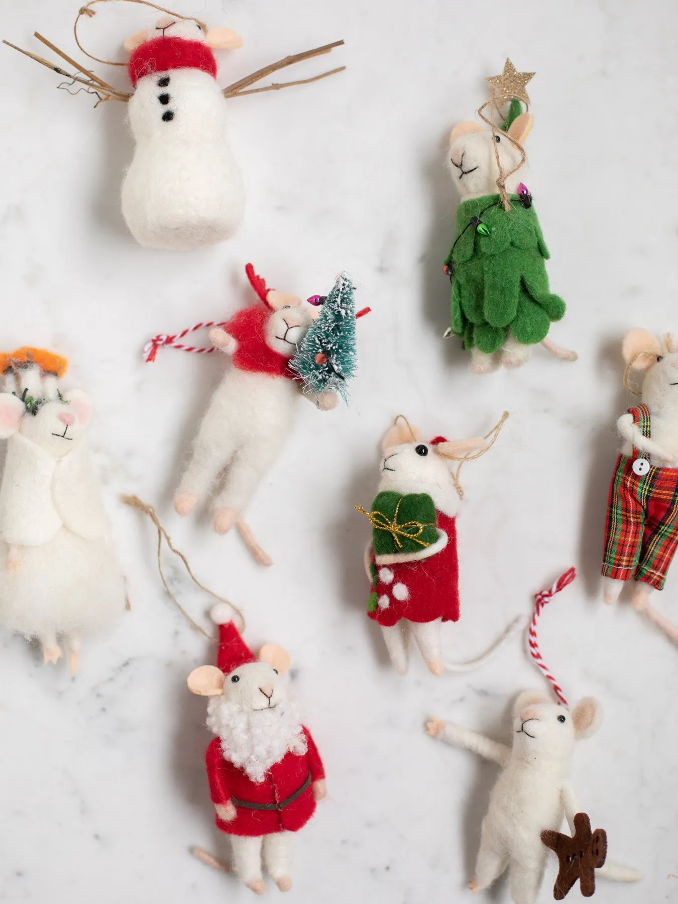 Wool Felt Mouse Ornaments – Heirloom Art Co.