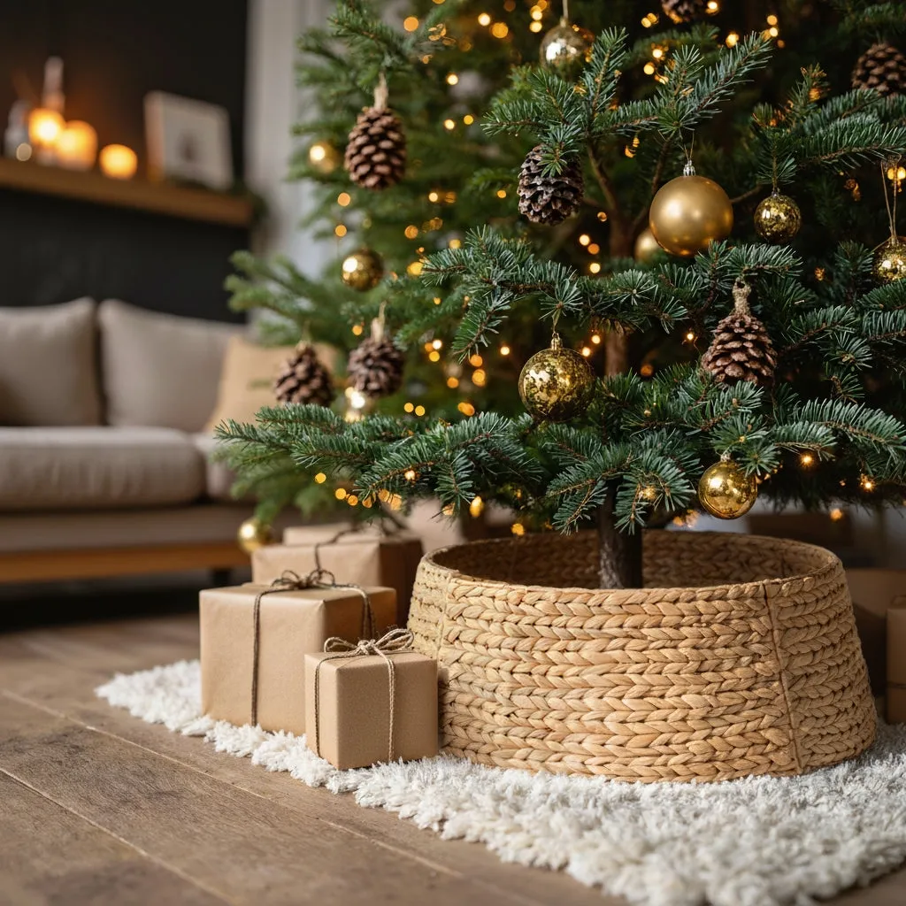 Woven Christmas Tree Collar - Artera Home