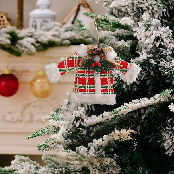 XYAIYT Fabric Christmas Ornament Pendant Christmas Ornaments Hanging Christmas Decorations Cozy Handmade Look Lightweight Easy to Hang Suit for Trees Mantels Windows and Garlands 5.9x10.2in - Walmar